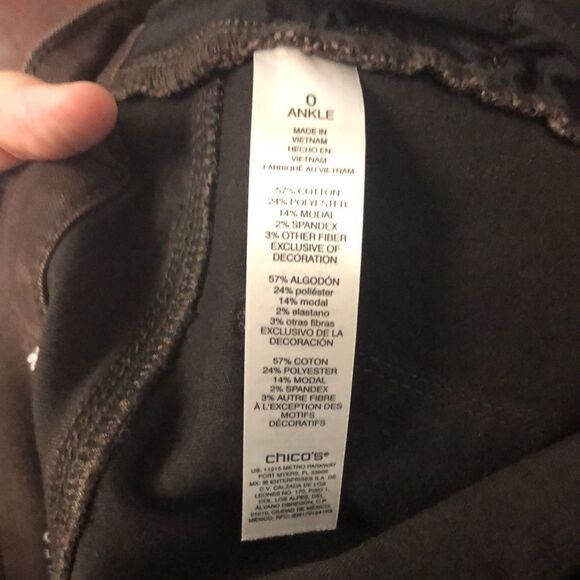 Chico’s 0 (US 4-6) Brown PerfectStretch Girlfriend Slim Leg/Ankle Jeans - Picture 13 of 15